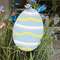 Glittered Blue Easter Egg Accent/Planter Stake 38399;