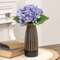 BoHo Etched Black Wooden Vase - 8" 60498;
