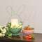 Distressed Metal Bunny Egg Bowls - 2/Set 70175;
