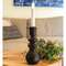 Black Wooden Deco Bottle Taper Holder 70192;