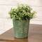 Green Copper Finish Butterfly Embossed Planter 70194;