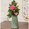 Green Copper Finish Butterfly Embossed Pitcher;