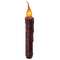 Twisted Flame Timer Taper - Burgundy 6" ;
