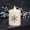 Glitter Snowflake Timer Pillar, 2"x 3" ;