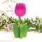 Pink Wooden Dimensional Tulip Sitter 91175;