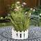 Distressed White Wooden Picket Jar Candle Holder - 9.5" HAC2460;
