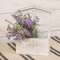 Distressed White Wooden Window Planter Box;