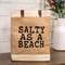 Salty As A Beach Jute Tote LT10;