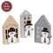 Chunky Wooden Snowman House Sitter - 3 Asstd.