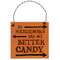 The Neighbors Give Out Better Candy Distressed Wooden Hanger
