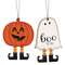 Boo to You Wooden Ghost or Jack Ornament - 2 Asstd.