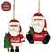 Believe & Bright Santa & Tree Wooden Ornament - 2 Asstd.