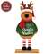 Sweater Weather Wooden Reindeer on Base - 10.5"H