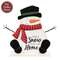 Snow Place Like Home Wooden Snowman on Base - 9"H