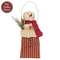Stuffed Jingle Snowman with Pine In Ticking Stripe Sack Hanger