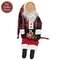 Plaid Coat Santa Doll with Jingle Bell Candy Cane