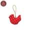 Country Polka Dot Stuffed Chicken Ornament