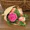 HYG212503 Mixed Cabbage Rose Bouquet, 17.5";