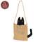 Stuffed Primitive Cat in Burlap Sack Hanger