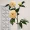 Cream Peony Spray, 30" ;