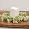 Delicate Cream Astilbe & Lace Candle Ring, 3.5" SA112534;