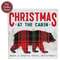 Christmas At the Cabin Plaid Bear Box Sign