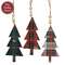 Hope, Love, Joy Plaid Christmas Tree Ornament - 3 Asstd.