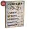 God Says Bible Verse Box Sign