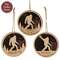 Layered Bigfoot Forest Silhouette Ornament - 3 Asstd.;