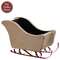 Distressed Tan & Red Wooden Sleigh