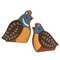 2 Set - Chunky Wooden Quail Sitters