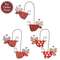 Wooden Flying Angel Mice Pair Hanging Ornament - 3 Asstd.