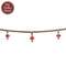Wooden Red Topped Mushroom & Bead Garland