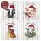 Christmas Farm Animal Box Sign - 4 Asstd.