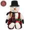 Cleo Snowman Doll with Plaid Greenery Sack
