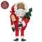 Stuffed Primitive Nicholas Doll with Tree