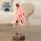 Pink Glittered Foamy Needle Pinecone Tree, 8"H 18464;