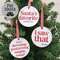 I Saw That Round Ornament w/Ribbon, 3 Asstd. 38595C;
