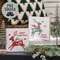 Yuletide Peace Reindeer Square Block Sign, 2 Asstd. 38657;