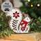 Laser Cut Poinsettia Squirrel Sitter 38663;