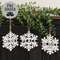 Sparkle Snowflake Word Ornament, 3 Asstd. 38767;