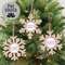 Merry Everything Wooden Snowflake Ornament, 3 Asstd. 38890;