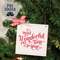 Most Wonderful Time of the Year Wooden Ornament with Bow 38921;
