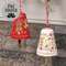 Yuletide Greetings Papier Mache Bell Hanger, 2 Asstd. 60517;