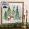 Snowy Woodland Deer Dimensional Frame 60522;