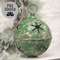 Gleaming Distressed Green Metal Snowflake Jingle Bell, 8.25" x 11.5" 60530;
