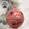 Gleaming Distressed Red Metal Snowflake Jingle Bell, 8.25" x 11.5" 60531;