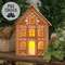 Metal Gingerbread House Luminary, 12"H 70217;