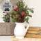 White Ceramic Pitcher, 6" H 70223;