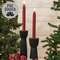 Burgundy Twisty Timer Tapers, 10"H, 2/Set CB23826B;